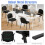 Casart Set of 5 Waiting Room Chairs Stackable Reception Guest Chairs-Black 3