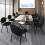 Casart Set of 5 Waiting Room Chairs Stackable Reception Guest Chairs-Black 9