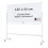 Casart Rolling Whiteboard on Wheels Double-Sided Magnetic Whiteboard 180x90CM 1