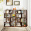 Casart Open-back Geometric Bookshelf Home 6-Cube Large Bookcase-Cafe 4