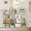 Casart Open-back Geometric Bookshelf Home 6-Cube Large Bookcase-White 4