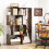 Casart Open-back Geometric Bookshelf Home 6-Cube Large Bookcase-Cafe 5