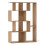 Casart Open-back Geometric Bookshelf Home 6-Cube Large Bookcase-Natural 1
