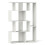 Casart Open-back Geometric Bookshelf Home 6-Cube Large Bookcase-White 8