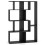 Casart Open-back Geometric Bookshelf Home 6-Cube Large Bookcase-Black 8