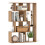 Casart Open-back Geometric Bookshelf Home 6-Cube Large Bookcase-Natural 8