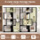 Casart Open-back Geometric Bookshelf Home 6-Cube Large Bookcase-Black 9