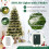 Casart 6FT Pre-Lit Artificial Christmas Tree Hinged XmasTree with 350 LED Lights 7