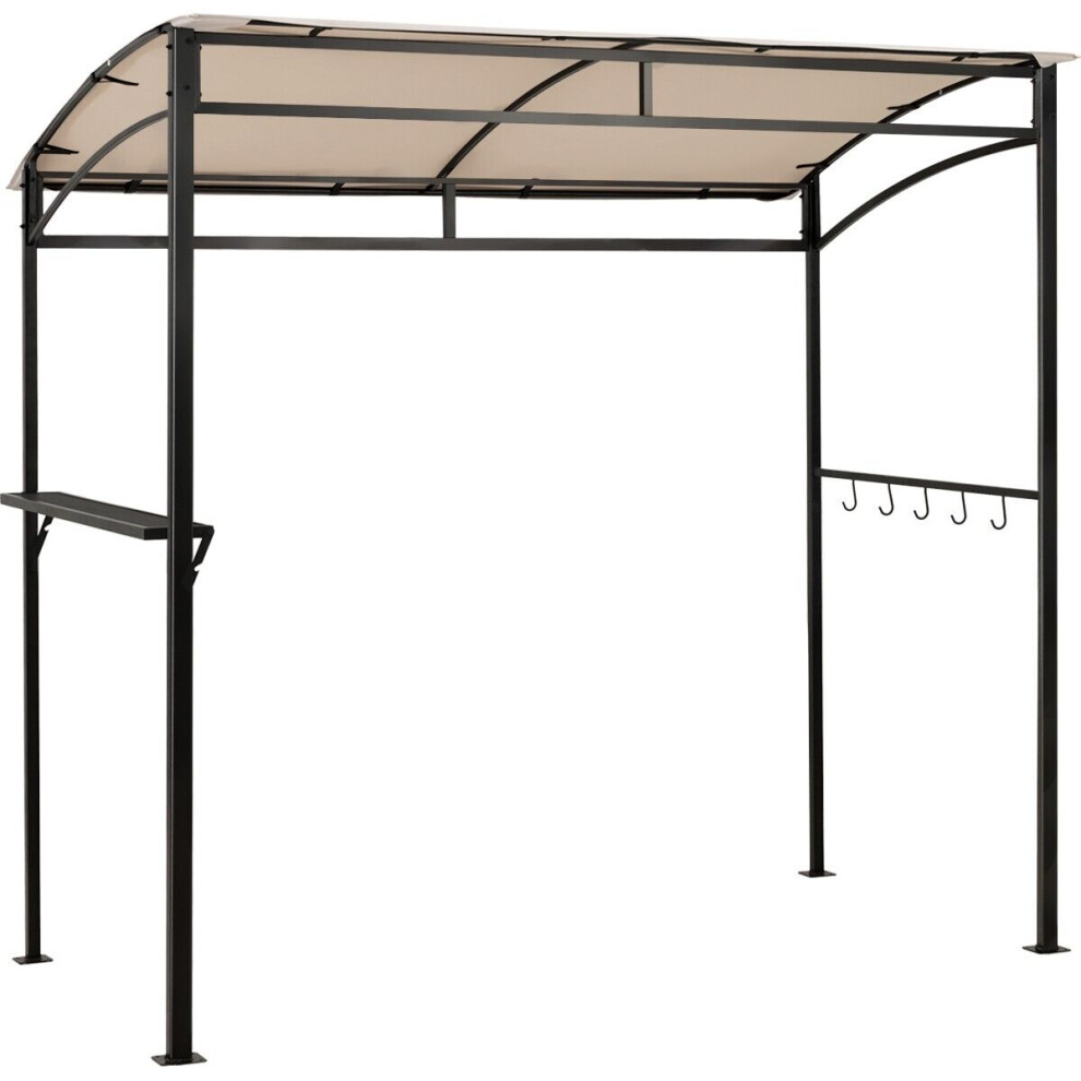 7ft Grill Gazebo Patio Barbecue Canopy Shelter Soft Top Storage Hooks