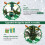 Casart 6FT Pre-Lit Artificial Christmas Tree Hinged XmasTree with 350 LED Lights 9