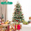Casart 6FT Pre-Lit Artificial Christmas Tree Hinged XmasTree with 350 LED Lights 3