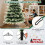 Casart 6FT Pre-Lit Artificial Christmas Tree Hinged XmasTree with 350 LED Lights 10