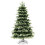 Casart 6FT Pre-Lit Artificial Christmas Tree Hinged XmasTree with 350 LED Lights 5