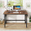 Casart Mobile Computer Desk 120cm Home Office Desk w/ Storage Bag-Brown 7