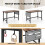 Casart Mobile Computer Desk 120cm Home Office Desk w/ Storage Bag-Brown 4