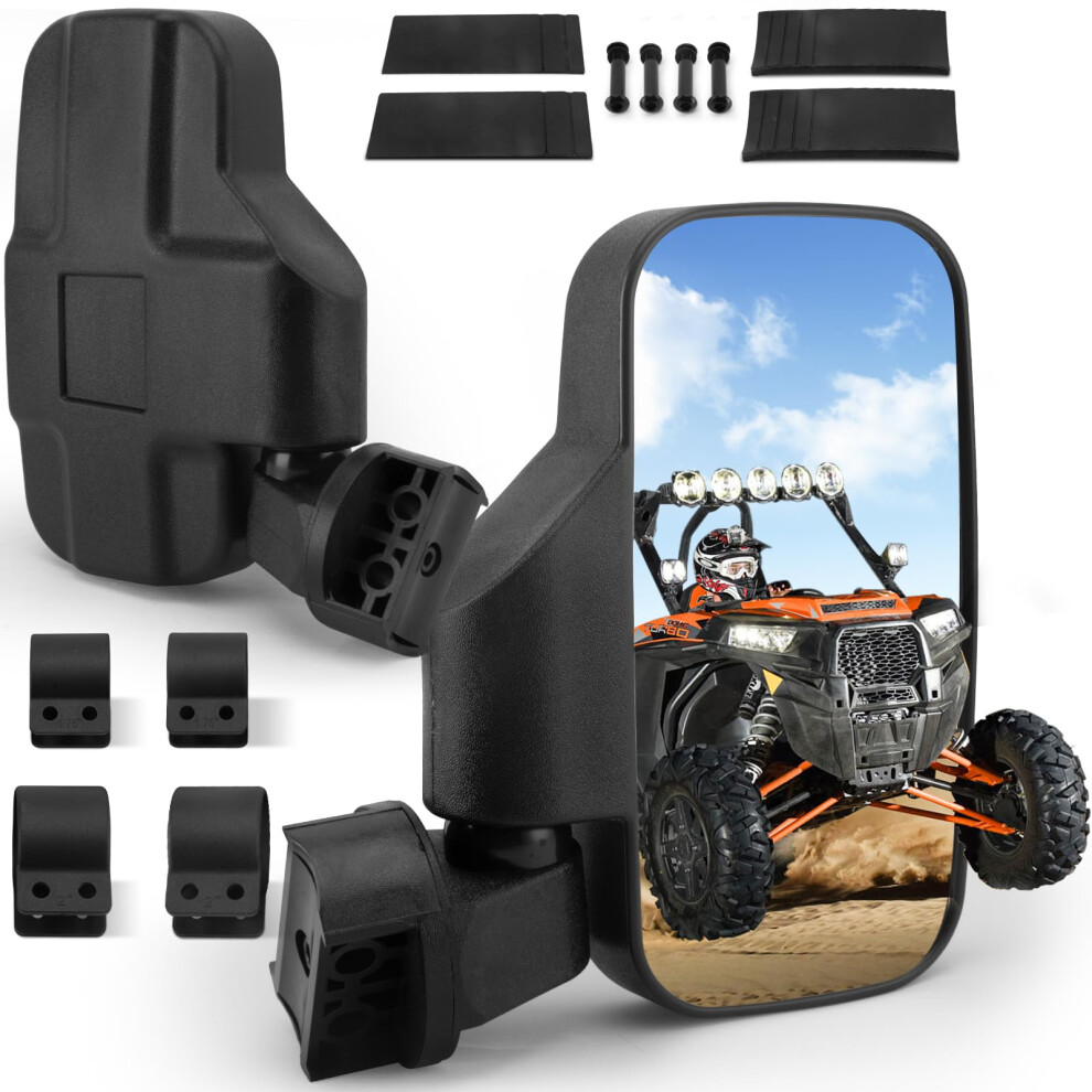 UTV Mirrors UTV Side Mirrors Compatible with 1.6-2 IN Roll Cage Pione