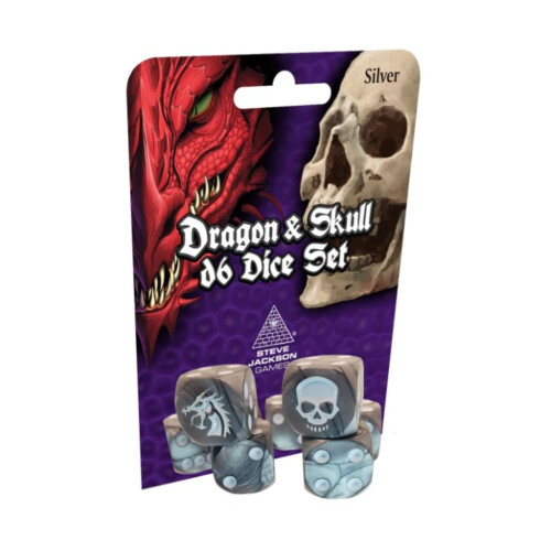 Dragon & Skull Dice Pack Silver od Steve Jackson Games