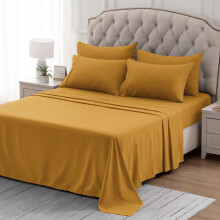 SLEEP ZONE Nanotex Super Soft Cooling Twin Bed Sheets Set for Kids 3 Piece Easy Care Fitted Flat Sheet Pillowcase Sets Wri