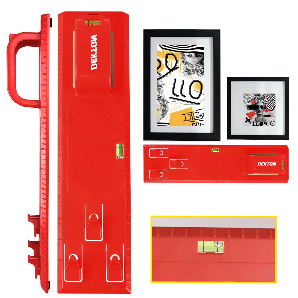 Picture Hanging Tool Horizontal Vertical Spirit Level Photo Frame Clock Mirror 5055441451626