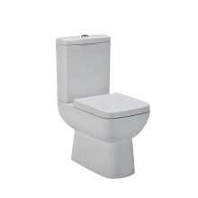 Semi Flush to Wall WC Toilet & Seat - 825mm x 375mm x 590mm