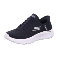 Skechers Dames Go Walk Flex Hands Free Slip-Ins - Grand Entry Sneakers, Zwart/Wit, 10 US