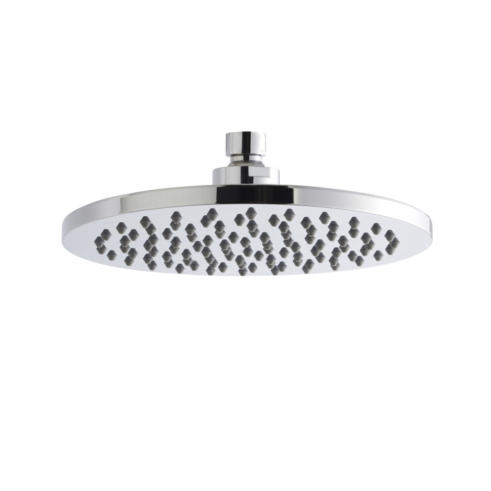 Balterley Pride Round Easyclean Fixed Shower Head 200mm, Modern Design, High Flow - Chrome Finish-image-OPC-PF2ZRFJ-NEW