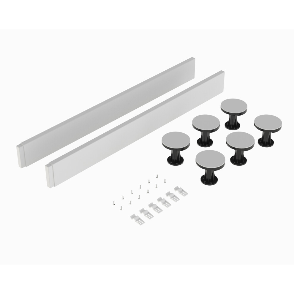 Shower Tray Leg Set - White - For 700mm-900mm Square & Rectangular Resin Trays