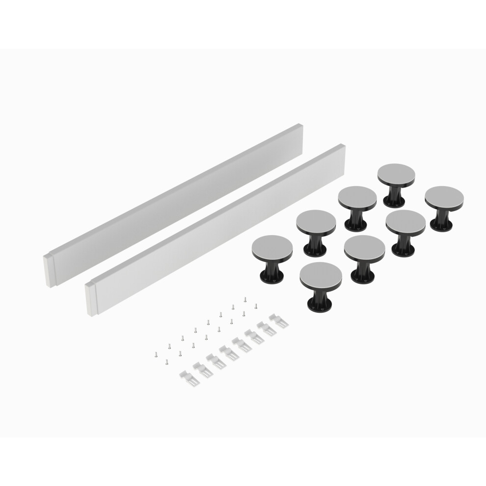 Shower Tray Leg Set - White - For 1000mm Square & Rectangular Resin Trays