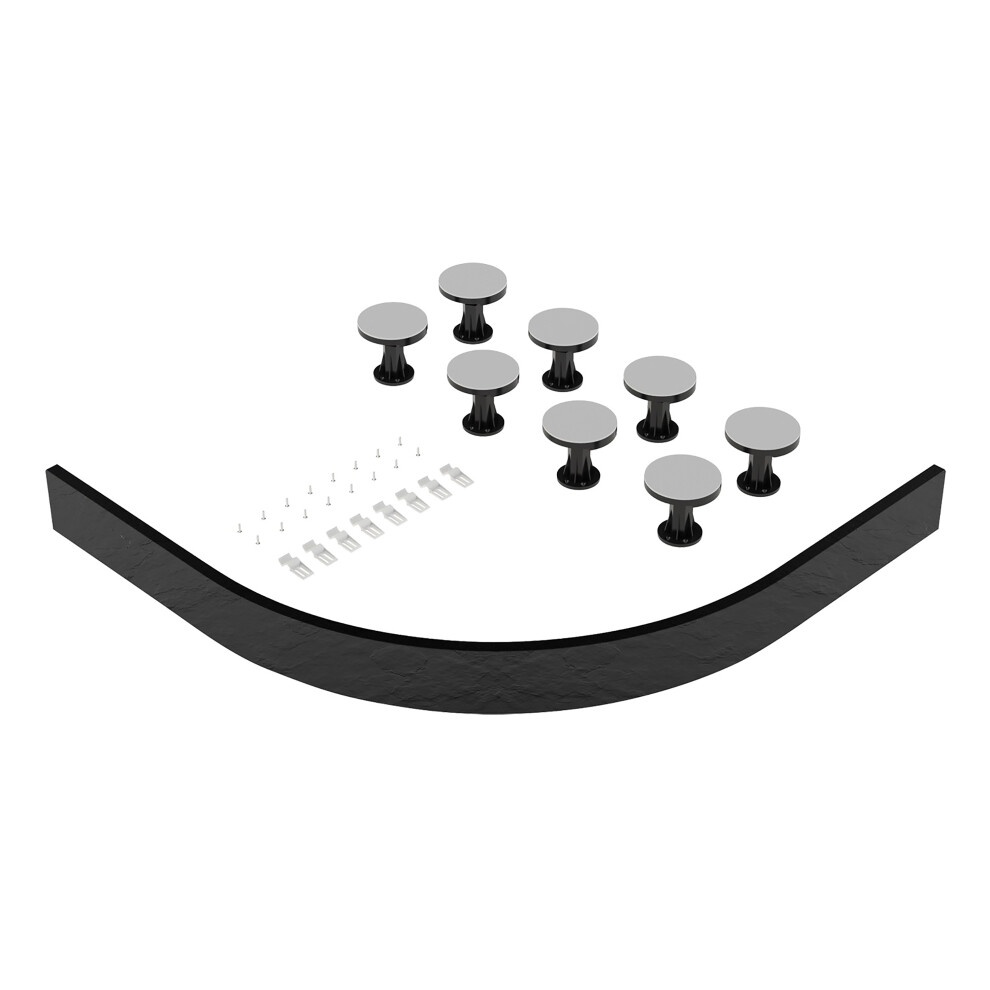 Shower Tray Leg Set - Slate Grey - For 1000mm-1200mm Quadrant & Offset Resin Trays