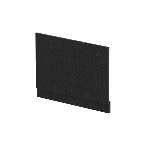 Balterley 800mm Bath MFC End Panel & Plinth - Woodgrain Charcoal Black