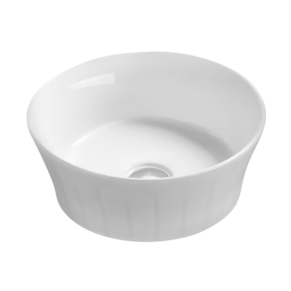 Round Ceramic Countertop Vessel without Overflow - 360mm