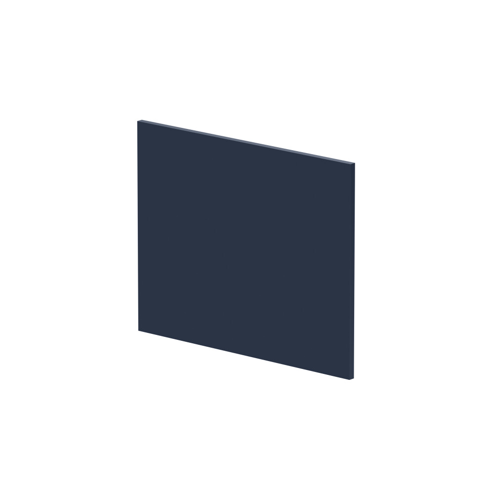 1700mm Edge/Power L Shape Square End Bath Panel - Matt Midnight Blue