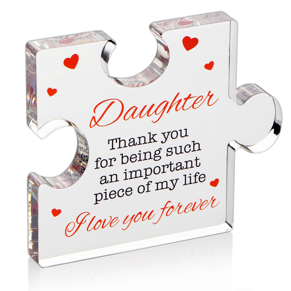Cadeaux pour fille - Puzzle en blocs acryliques grav   s Cadeau pour fille de maman