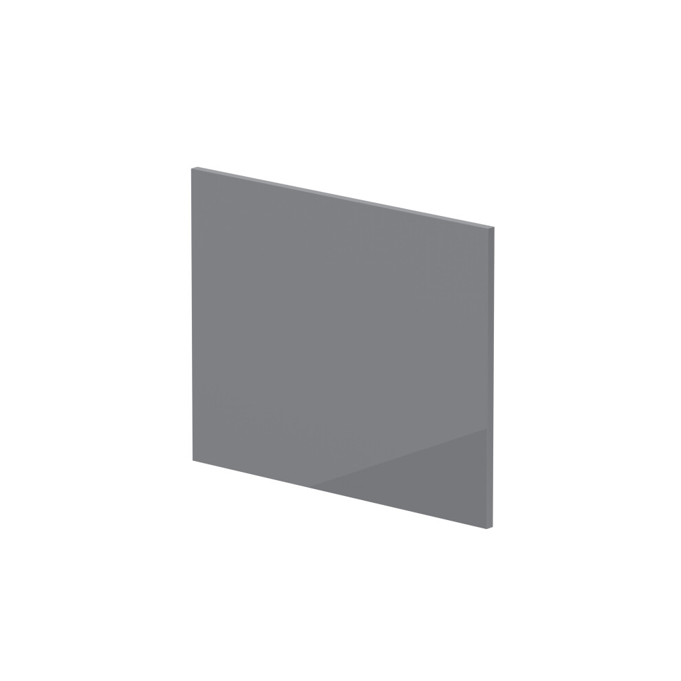 700mm Square MDF Reversible Shower Bath - Gloss Cloud Grey