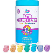 Tub Works Bath Color Fizzies 150 Count | Nontoxic & Fragrance-Free |