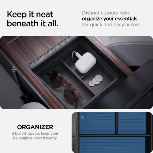 Spigen Spigen Console Organizer Tray(Carbon Edition) Designed for Tesla Model 2