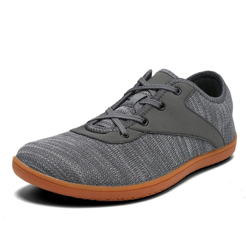 (grey, 38) Minimalist Barefoot Shoes Unisex Lightweight and Breathable Zero Drop Sole Wide Toe Casual Running Sneakers Men&apos;s Walking Sneakers Zero Drop Sole