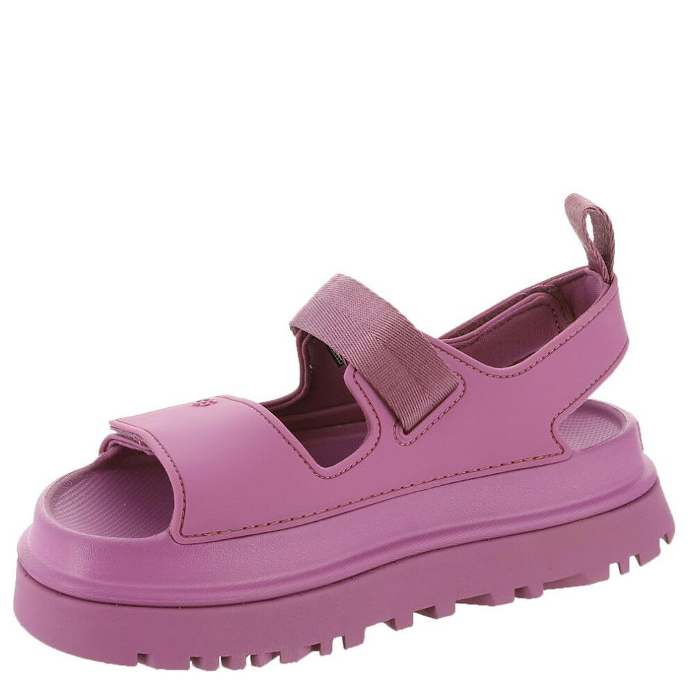 UGG Women's GOLDENGLOW Flat Sandal  Mangosteen  9