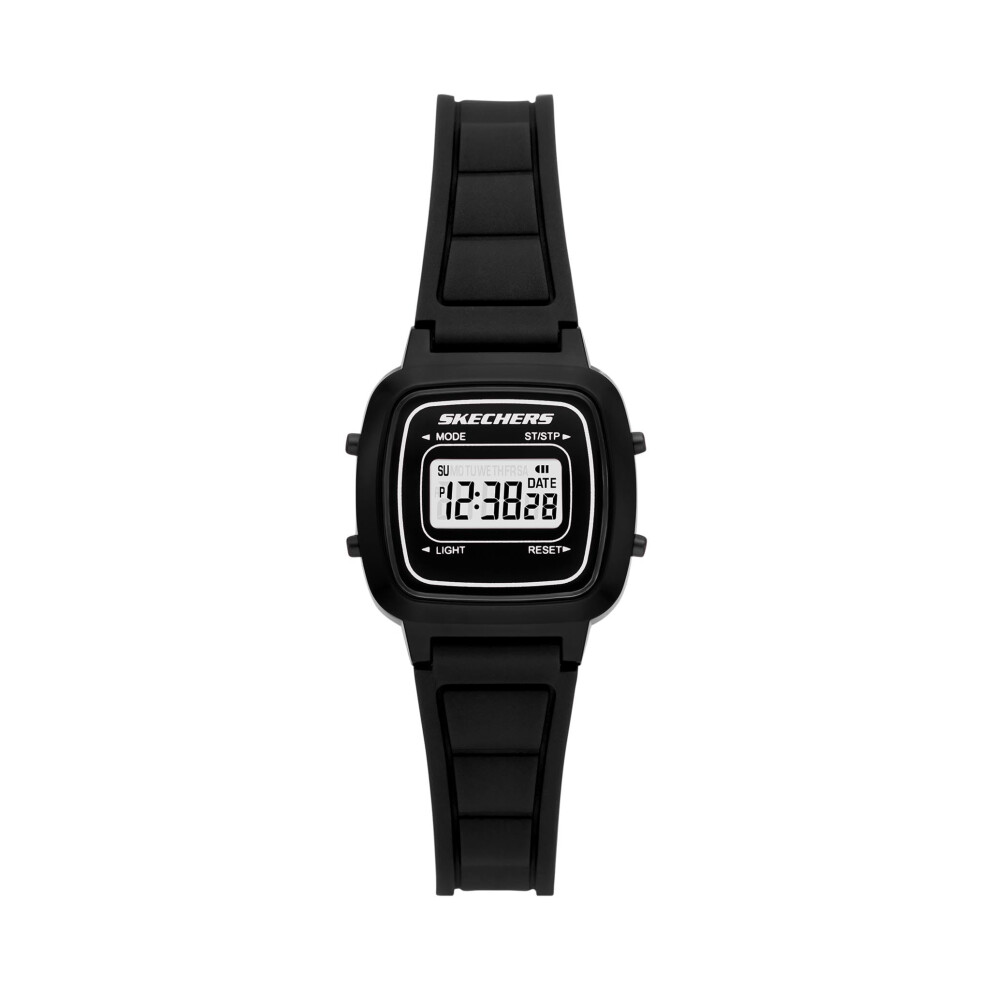 Montre chronographe num   rique Skechers Alta pour femme, couleur   : noir (mod   le   : SR2138)