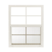 Shedvindue 18 """" W x 23 """" H Flush Mount White for Sheds Playhouses and Chicken Coops 1 PK (W1823W-BX1)