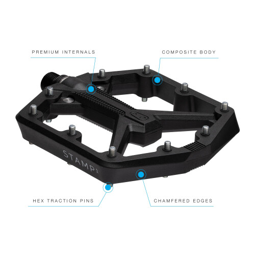 Pedals Crankbrothers MTB Stamp 1 Gen 2 Large Μαύρο 1