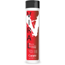 Röd Hårfärg Depositerande Colorwash, Röd Viral Shampoo för Brunetter och Brunt Hår + Bondfix Bond Rebuilder
