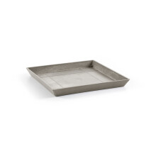 Ecopots Modern recyklovan plast ctvercov kvetinc podlek - Taupe Finish - 16,9"""" H x 1,4"""" H