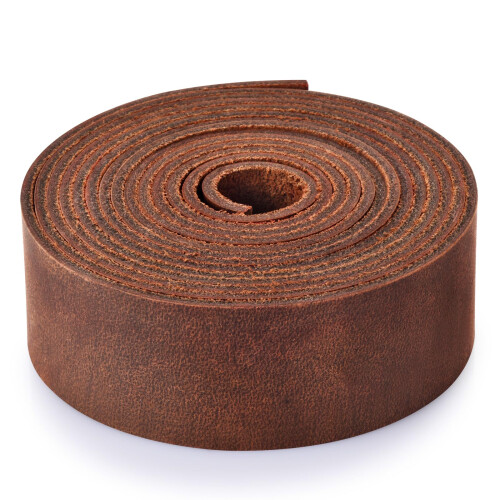 Leather Strap 1 Inches Wide Flat Leather Straps for Crafts  Full Grain 2