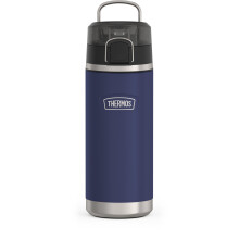 THERMOS ICON SERIES Wasserflasche mit Ausgie er, 18 Unzen, Marineblau, Edelstahl, vakuumisolierte Wasserflasche mit Deckel