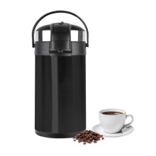 (Black) MantraRaj 5L Coffee Carafe Vacuum Jug Airpot Flask Thermal Pump Action Stainless Steel Double Wall Insulated Jug Vacuum Flask