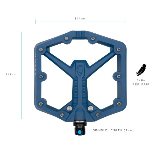 Crankbrothers MTB Πεντάλ Stamp 1 Gen 2 Μεγέθους Navy Blue 2