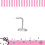 Hello Kitty Ρινικά Δαχτυλίδια 20g Ανοξείδωτο Ατσάλι L-Shape Κουάι Κουάι 4