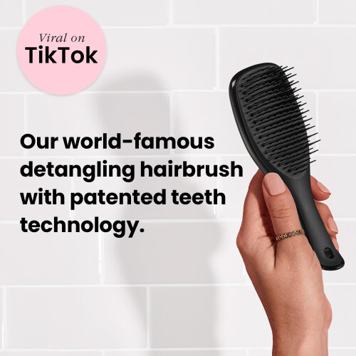 Tangle Teezer Tangle Teezer Ultimate Detangler Βούρτσα Μαλλιών, Εξαλείφει Κόμπους, Μίνι Για Ταξίδια, Μαύρη 1