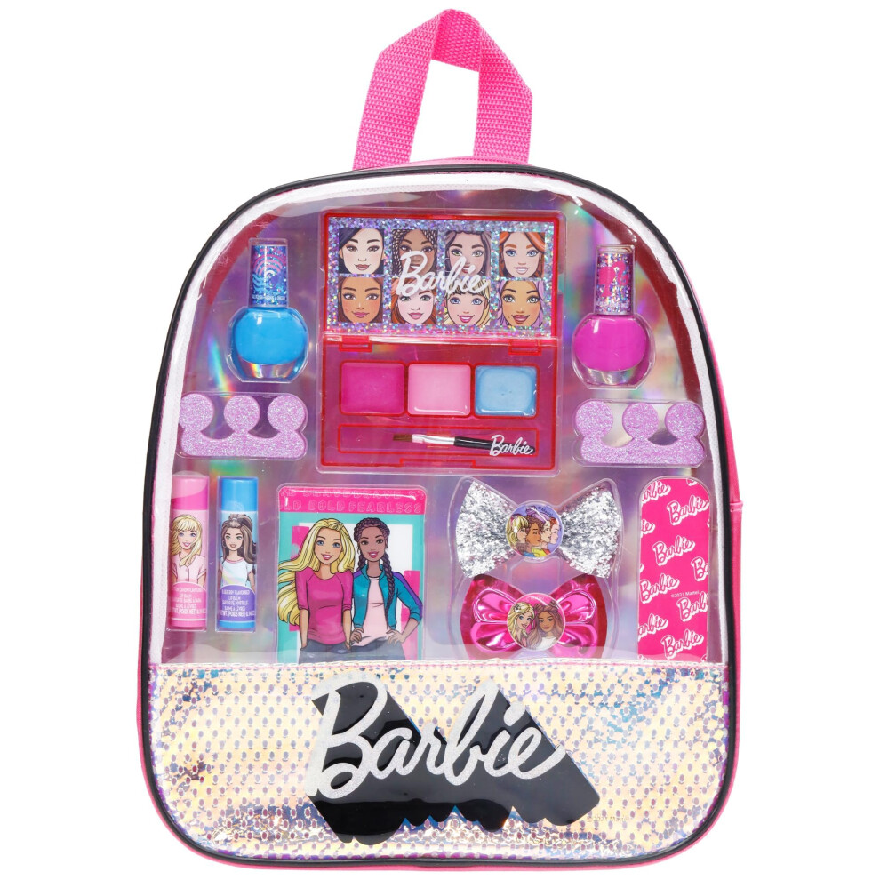 La M?Dchen Barbie - Townley Girl Makeup Filled Backpack Set With 12 Pieces Inclu
